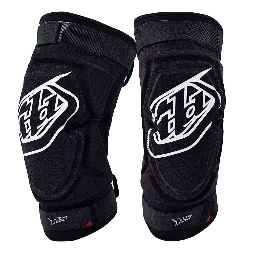 Troy Lee Designs 2025 Motocross T-Bone Knee Guards Solid Black